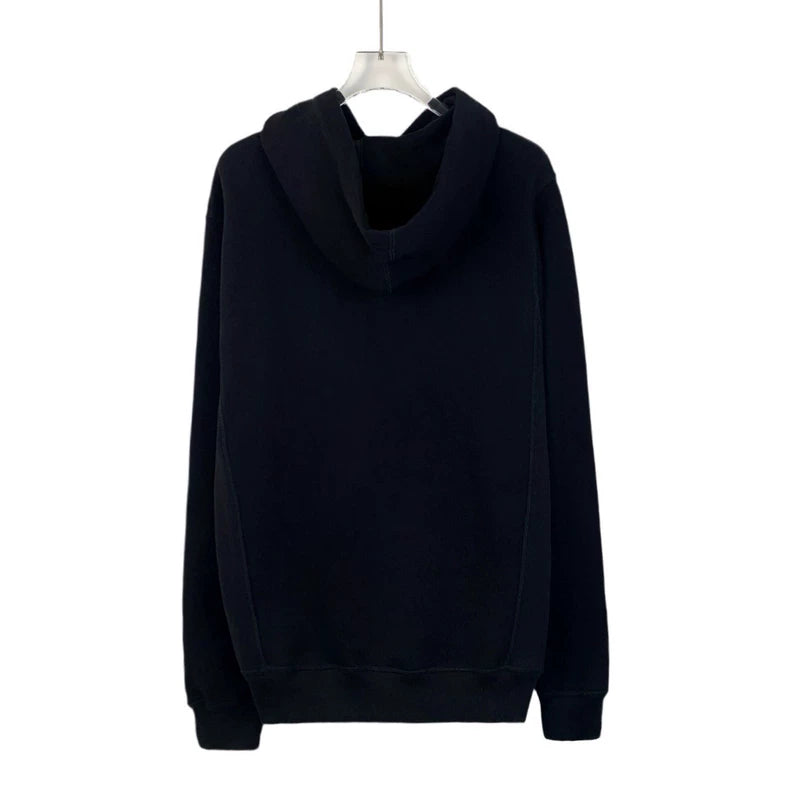 Dior Black Logo Embroidered Hoodie