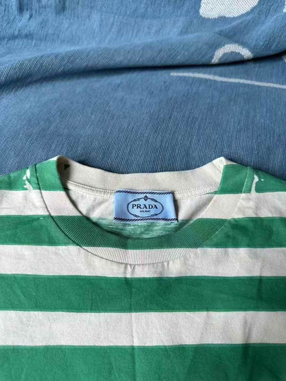 Prada Short Sleeve Striped Top