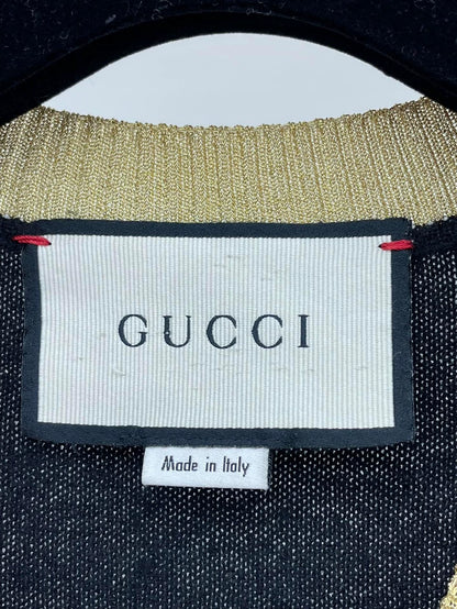 Gucci Short Sleeve Black Knit Top