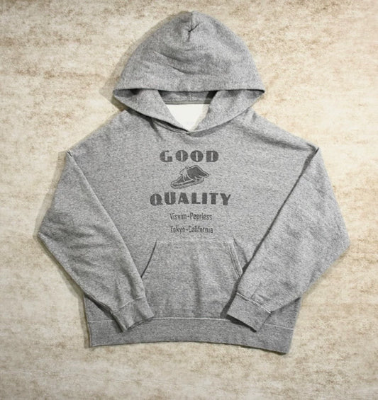 Gray Visvim Hoodie with Handwritten Letters