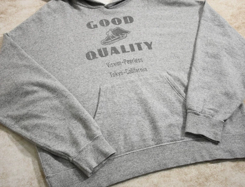 Gray Visvim Hoodie with Handwritten Letters