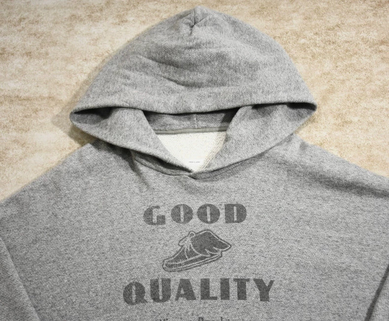 Gray Visvim Hoodie with Handwritten Letters