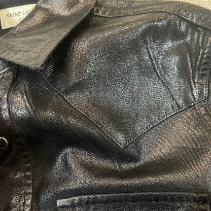 Saint Laurent Rare Glossy Shirt Jacket