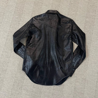 Saint Laurent Rare Glossy Shirt Jacket