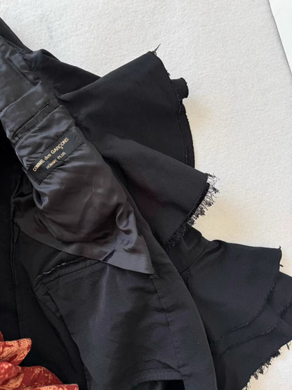 Comme des Garcons Ruffled Long Trench Coat