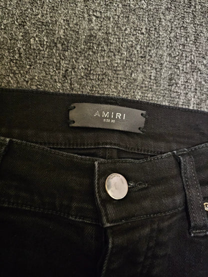 Amiri Distressed Patchwork Denim Jeans-yf