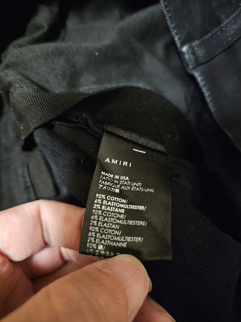 Amiri Distressed Patchwork Denim Jeans-yf