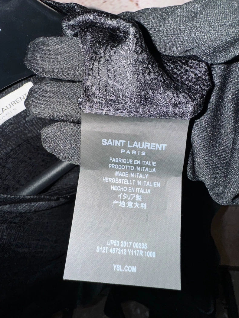 Saint Laurent 17SS Silk Button-Up Shirt-yf