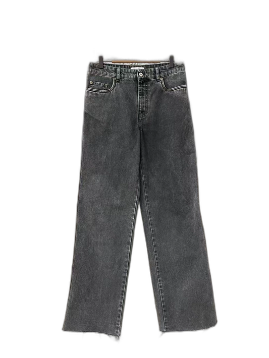 Stylish Gray Denim Pants by miumiu