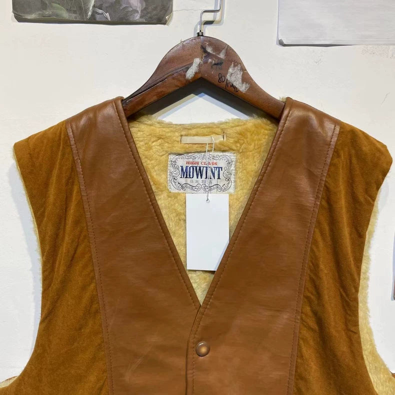 Vintage Brown American Style Vest