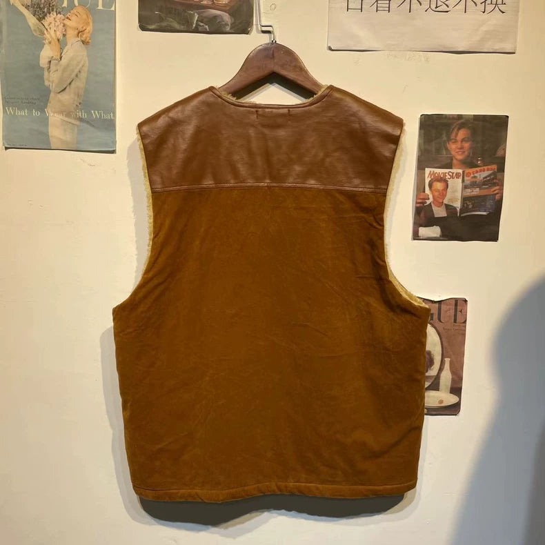 Vintage Brown American Style Vest