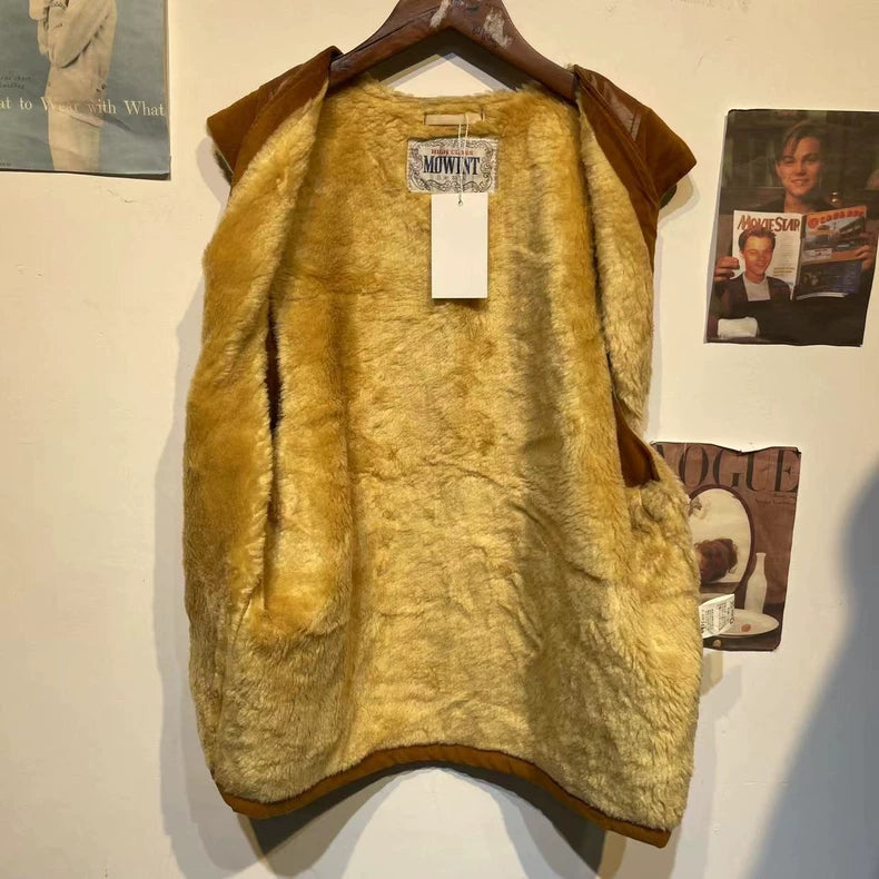Vintage Brown American Style Vest