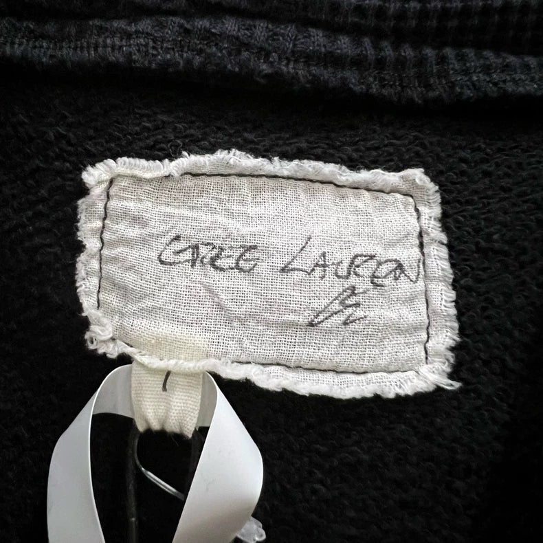 Greg Lauren Fleece Denim Patchwork Hoodie