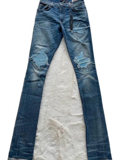Amiri Distressed Blue Denim Jeans MX1 Style