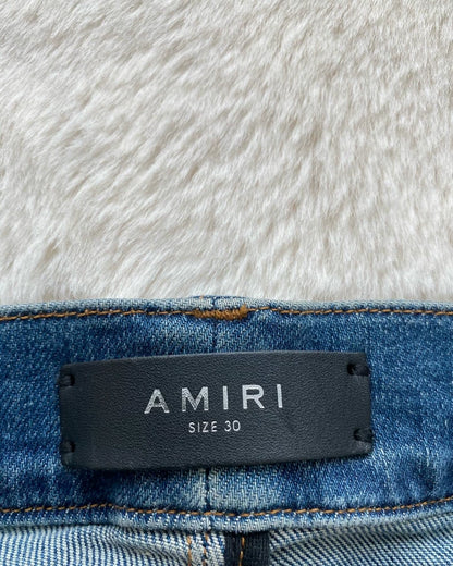 Amiri Distressed Blue Denim Jeans MX1 Style