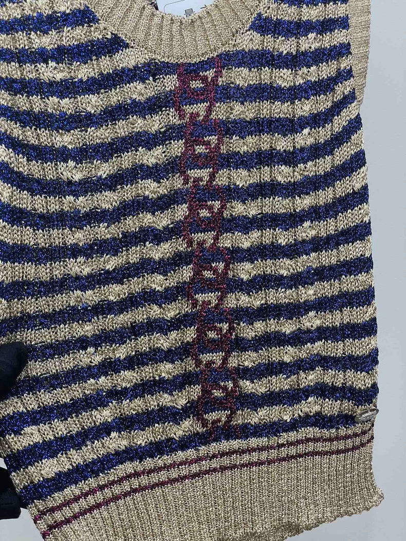 Chanel Knitted Striped Vest