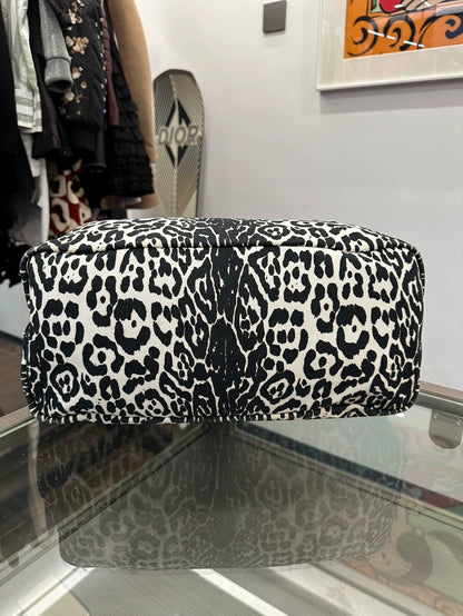 Givenchy Black White Leopard Print Tote Bag
