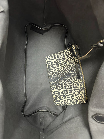 Givenchy Black White Leopard Print Tote Bag