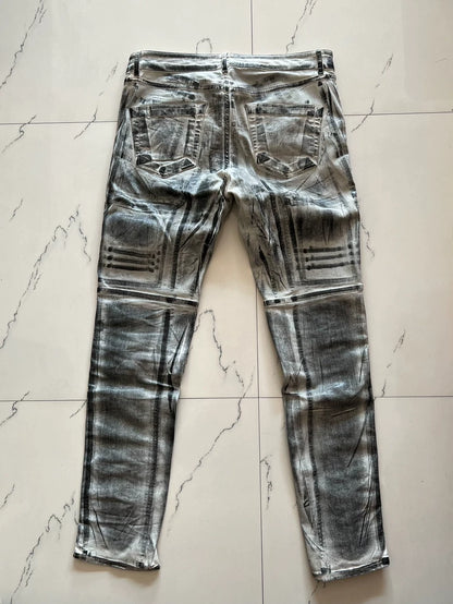 Rick Owens DRKSHDW White Waxed Pants