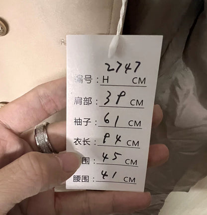 Vintage Dior Classic Khaki Double-Breasted Coat