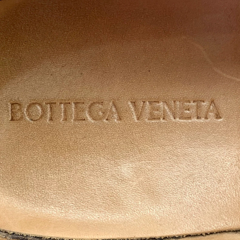 Black Leather Platform Loafers by Bottega Veneta