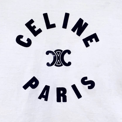Celine Color Block Logo Long Sleeve T-Shirt