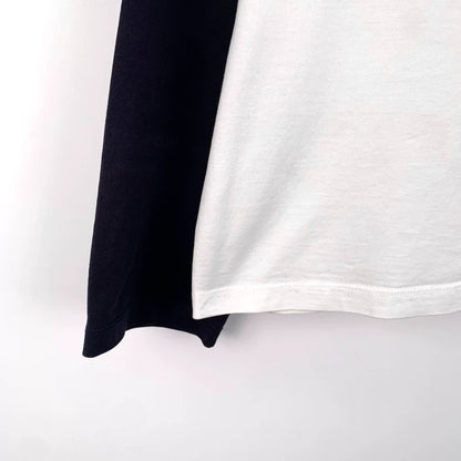 Celine Color Block Logo Long Sleeve T-Shirt