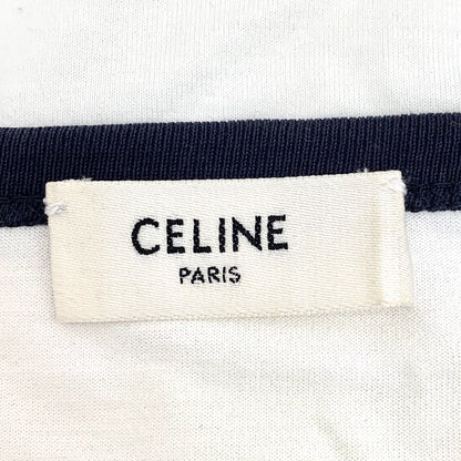 Celine Color Block Logo Long Sleeve T-Shirt