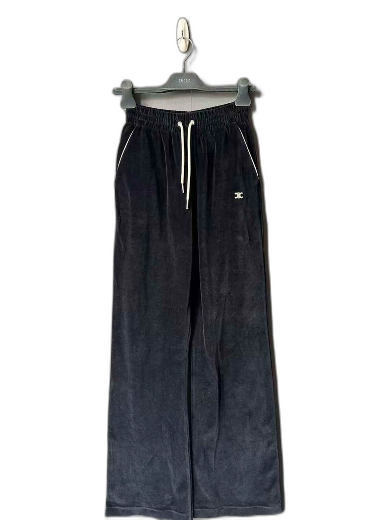 Black Velvet Trousers from Celine