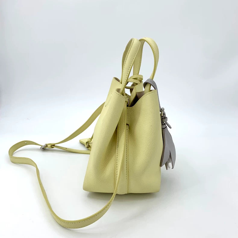 Christian Dior Yellow Petal Bucket Bag