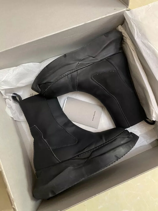 Rick Owens Leather Chelsea Boots-yf