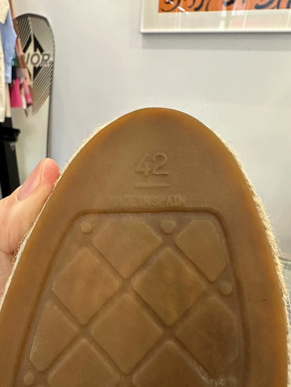 Chanel Gray Blue Fisherman Espadrilles