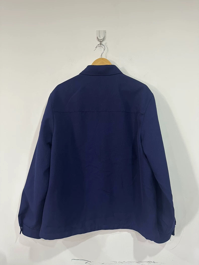 Prada Blue Triangle Logo Jacket