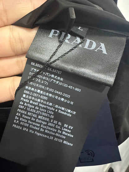 Prada Blue Triangle Logo Jacket