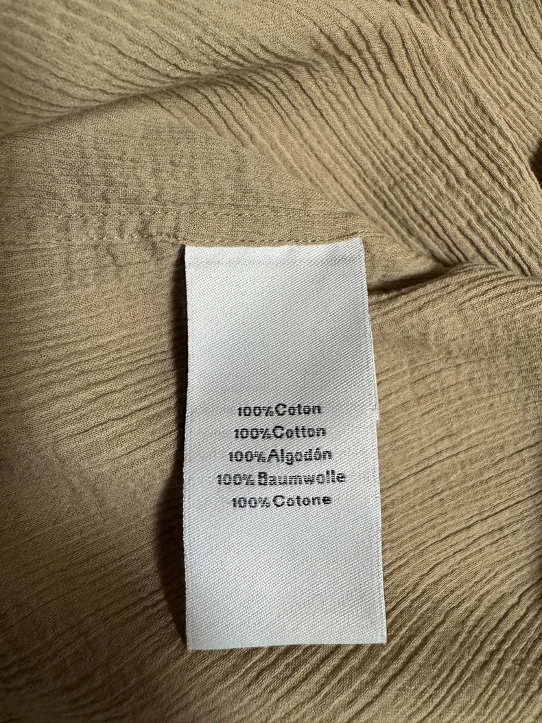 Hermes Beige Casual Button-Up Shirt-yf