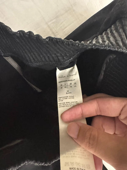 Rick Owens 21FW Geth Bela Leather Pants