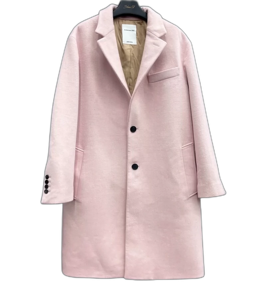 Pink Wool Overcoat by Andersson Bell