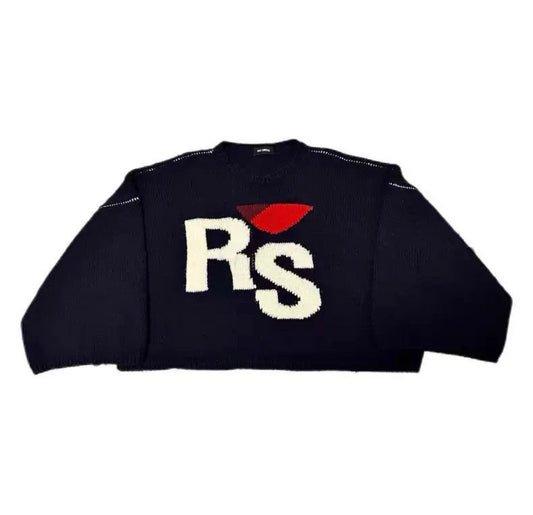 RAF Simons outline rs letter sweater