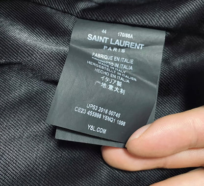 Saint Laurent Blood teeth Leather Jacket size 44
