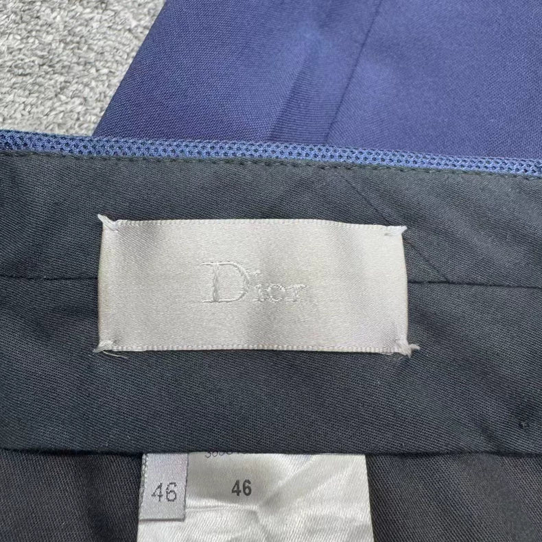 Dior Solid Wool Casual Pants-zp