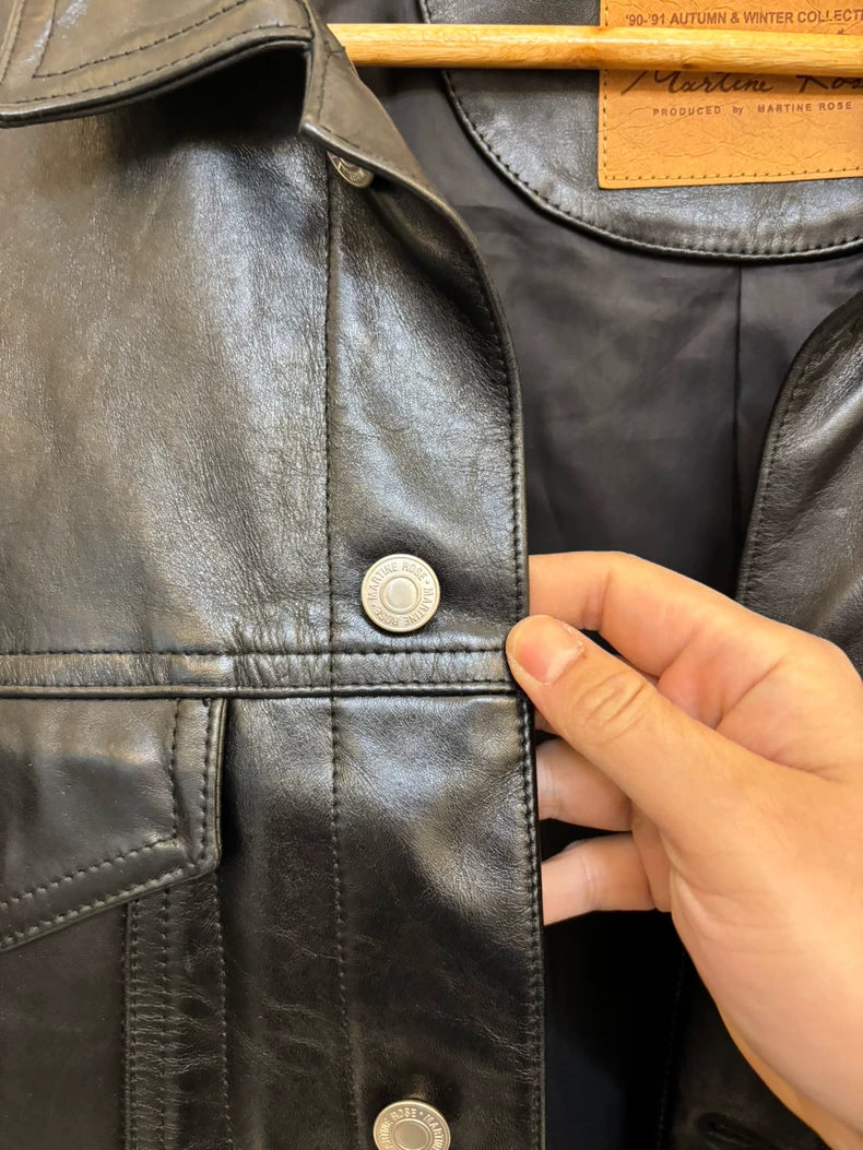 Unique Martine Rose Leather Jacket