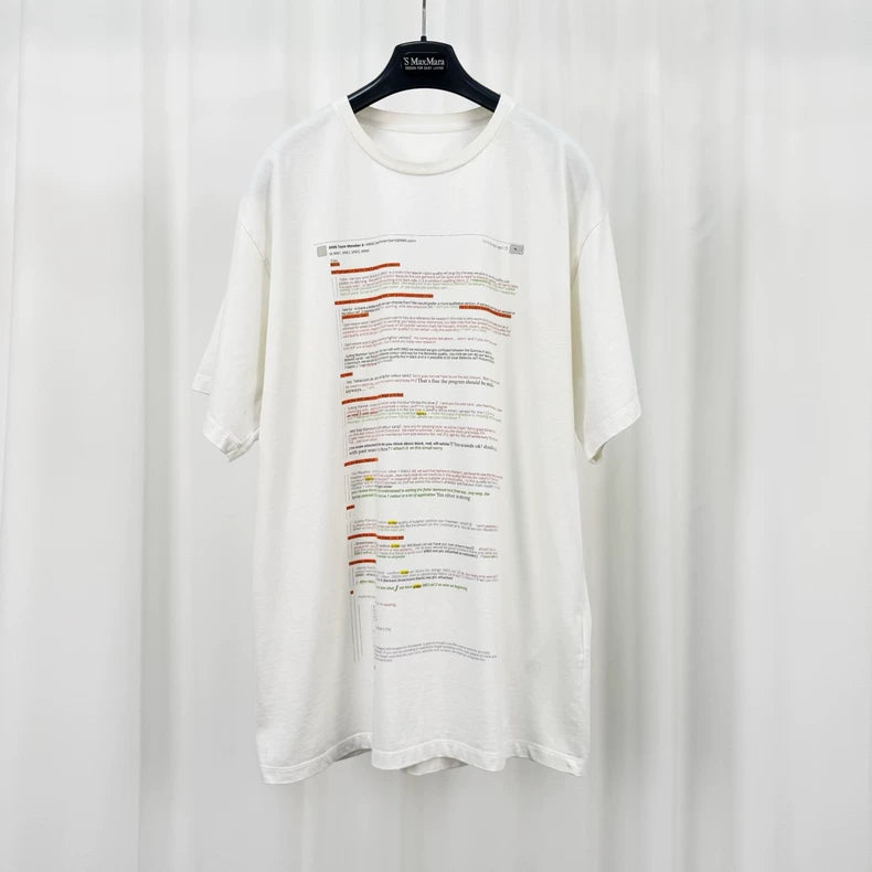 Maison Margiela Printed Short Sleeve T-shirt-yf