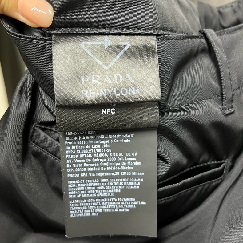 Prada Black Logo Design Shorts
