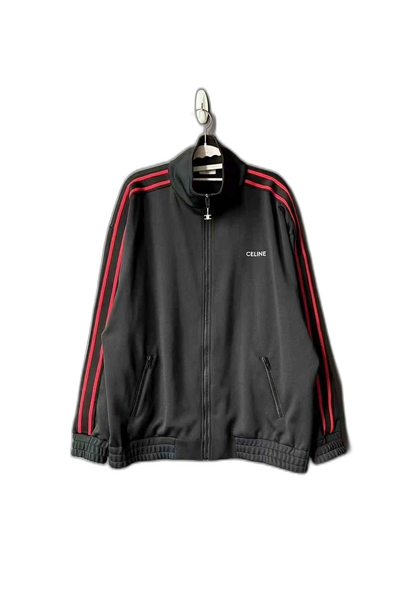 Celine Black and Red Track Jacket