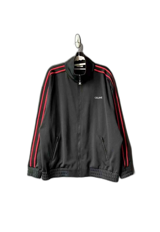 Celine Black and Red Track Jacket