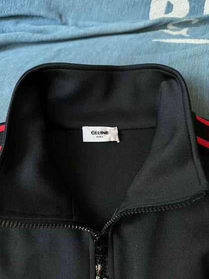 Celine Black and Red Track Jacket
