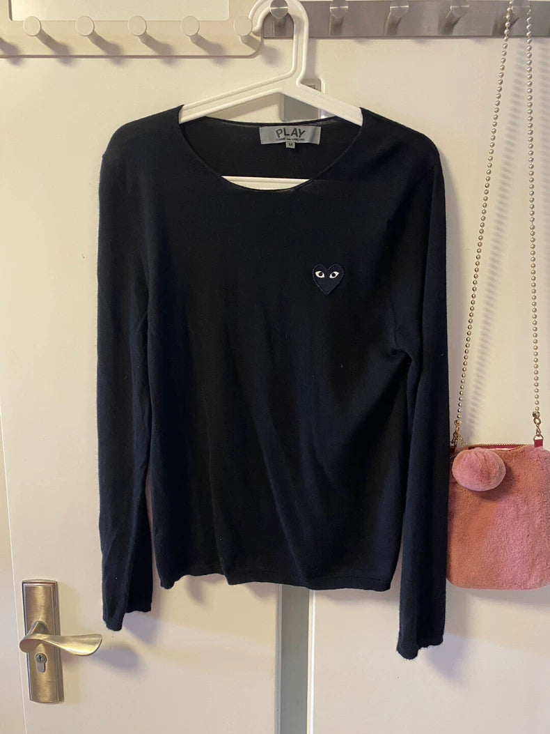 Play CDG Black Heart Cashmere Sweater