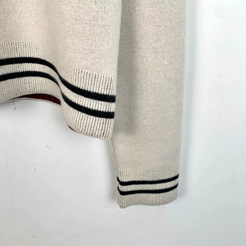 Dior Heart Lettering Knit Sweater