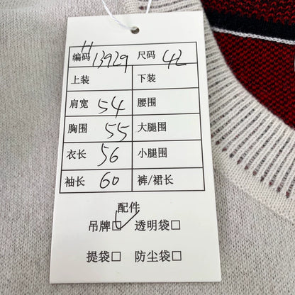 Dior Heart Lettering Knit Sweater