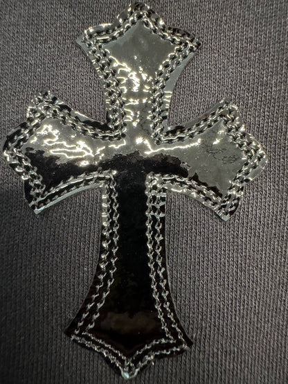 Chrome Hearts Black Cross Patch Sweatpants-yf